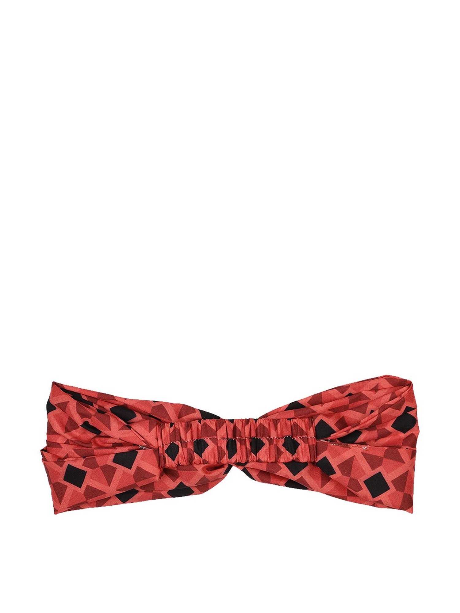 Aditi Wasan Orange Printed Head Bands Pack of 2