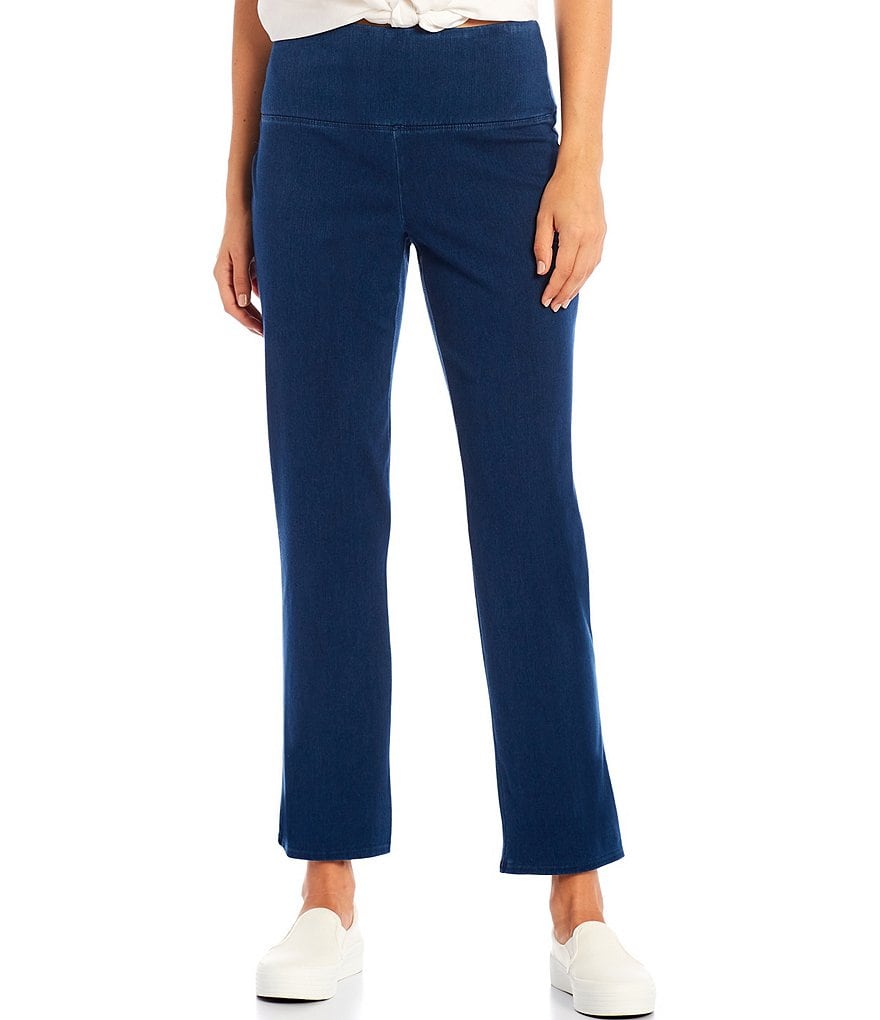 Intro Petite Size Bella Solid Double Knit Slim Her Leggings