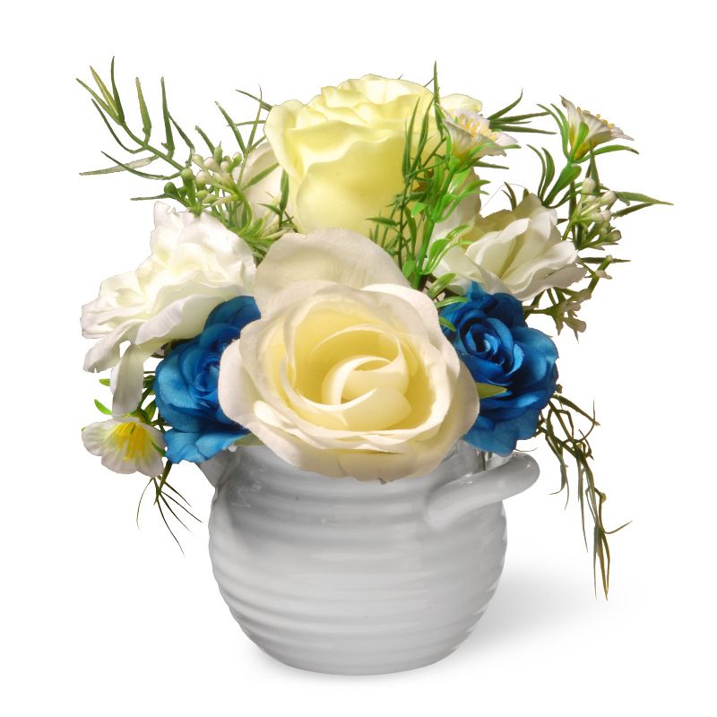 7" Potted Rose Flowers - National Tree Company