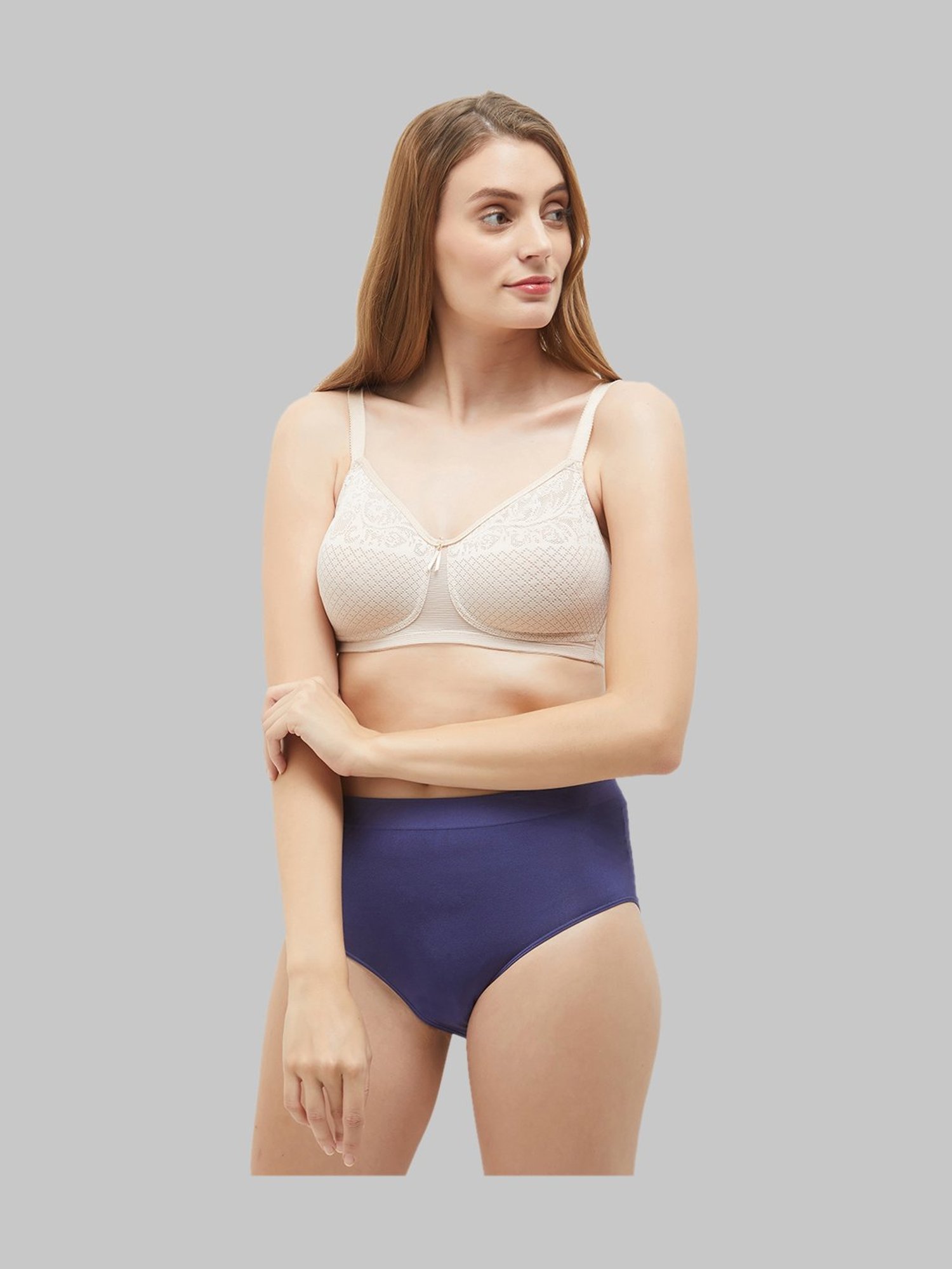 Wacoal Visual Effects Non-Padded Non-Wired Full Coverage Minimiser Everyday Comfort  Bra - Beige