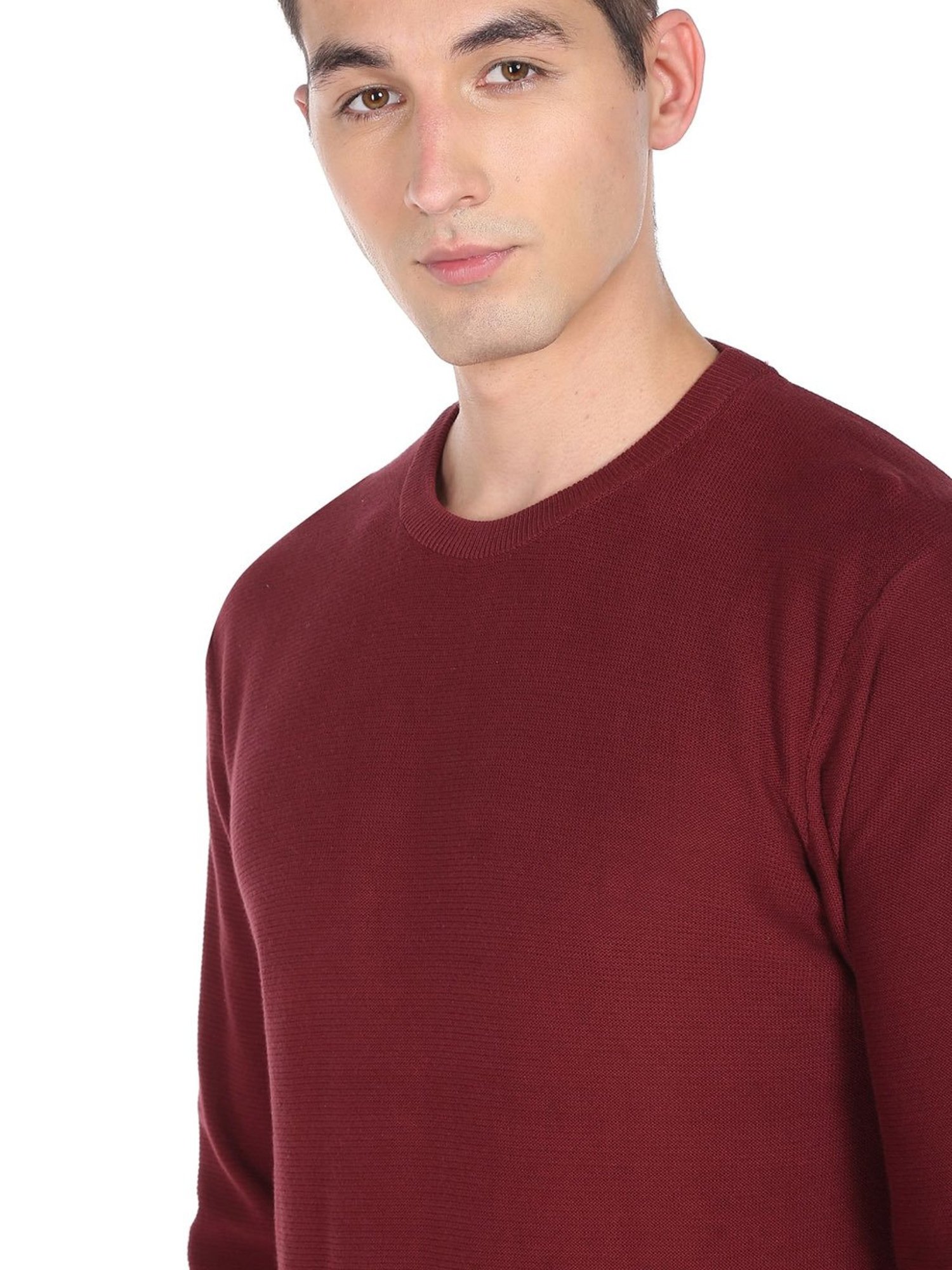 U.S. Polo Assn. Maroon Regular Fit Sweater