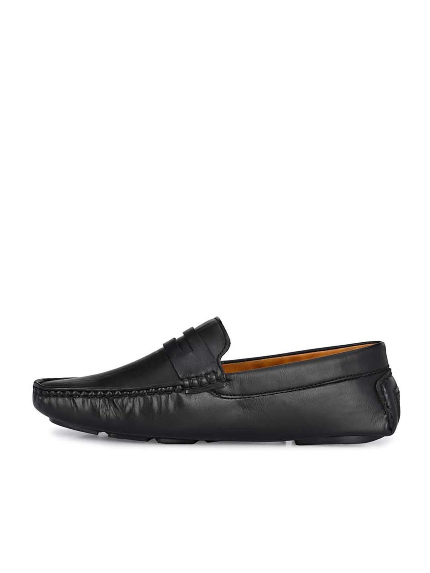 Eego Italy Men's Black Casual Loafers