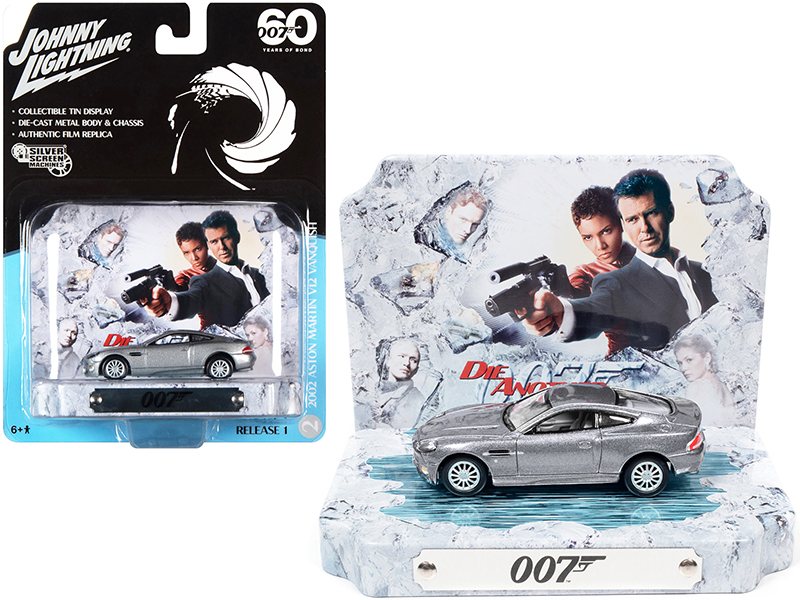 Aston Martin DBS Quantum Silver / Dark Gray Metallic (James Bond 007) "Quantum of Solace" (2008) Movie 1/18 Diecast Model Car by Auto World