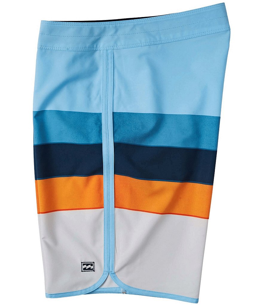 Billabong 73 Stripe Pro 20#double; Outseam Striped Recycler Recycled Materials Board Shorts