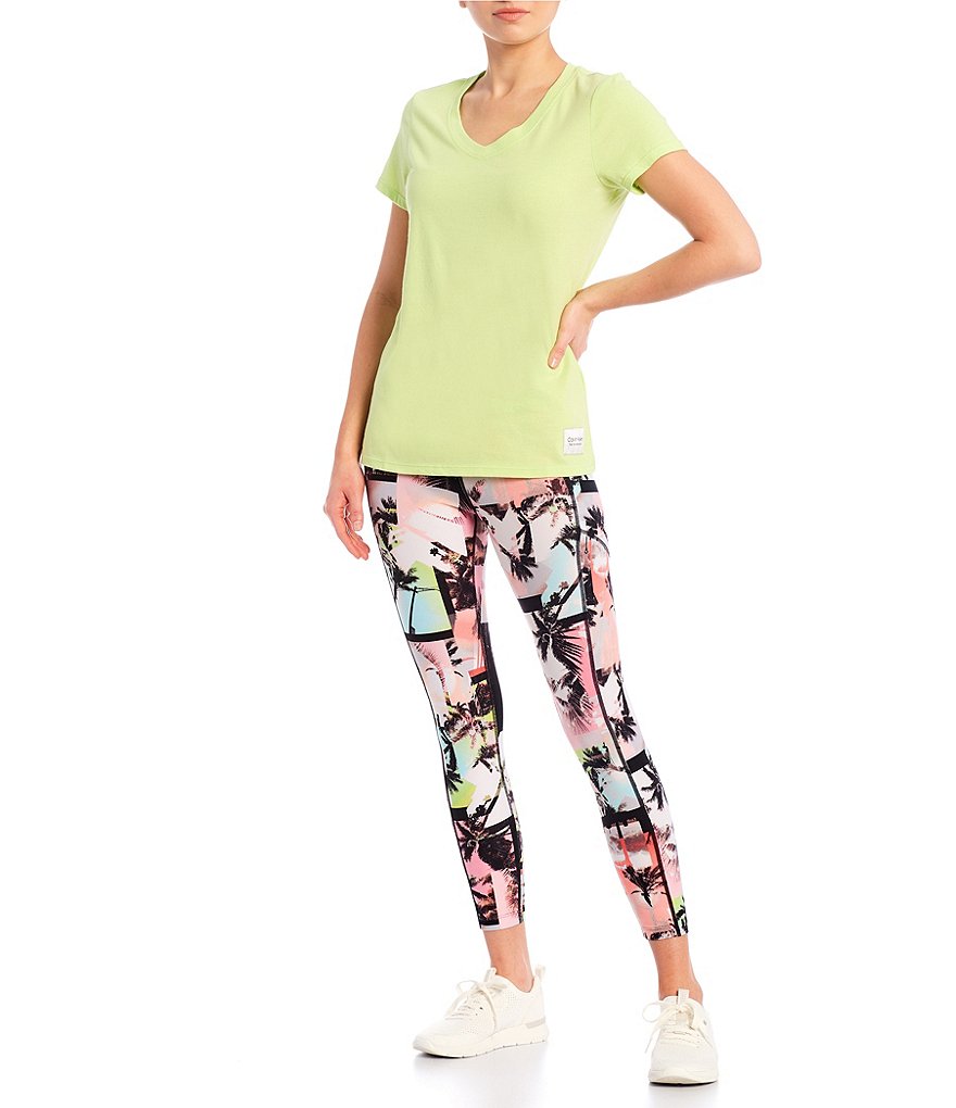 Calvin Klein Performance Logo Patch Short Sleeve V-Neck Tee