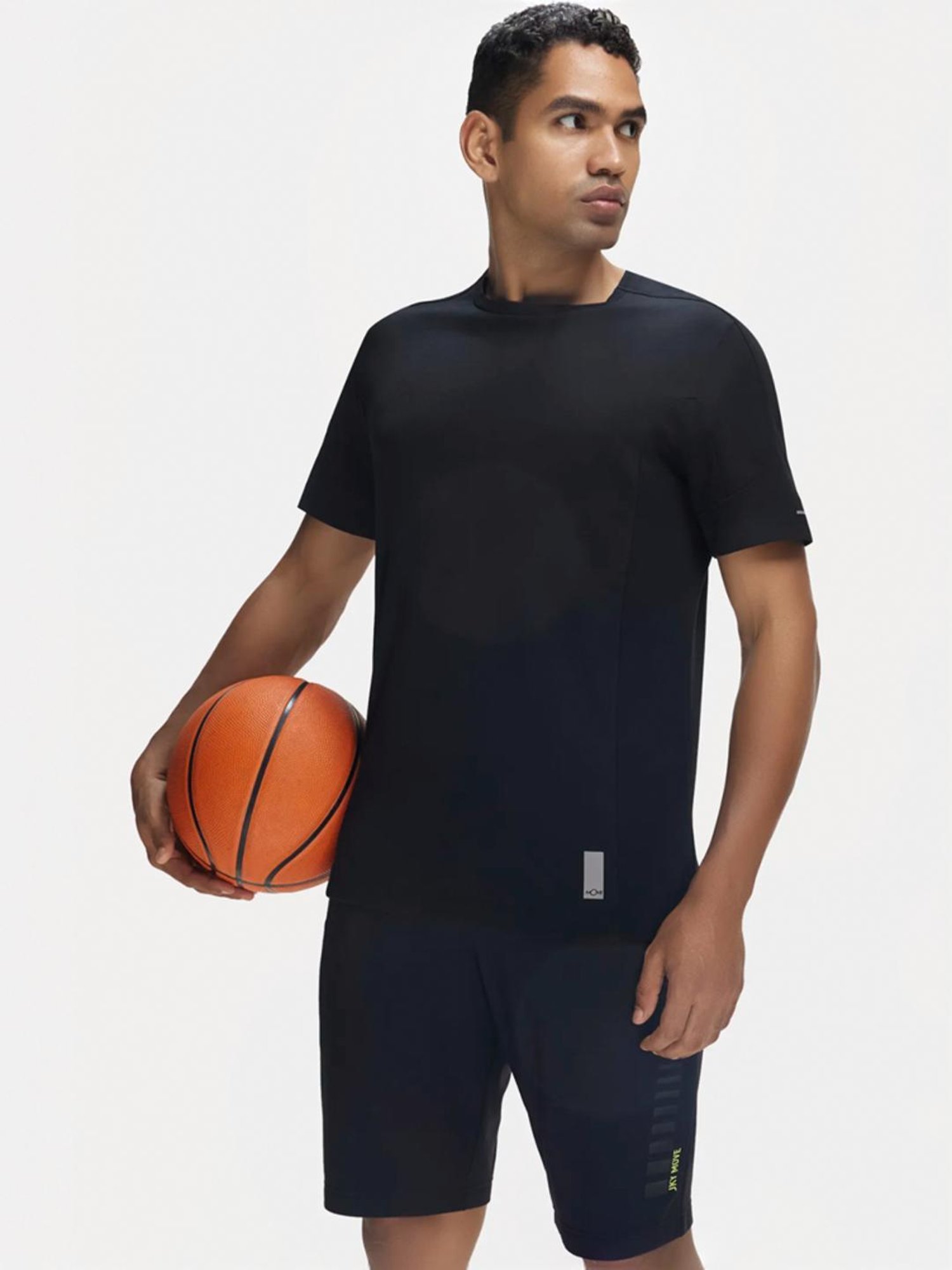 Jockey MV01 Black Super Combed Cotton Half Sleeves T-Shirt with Stay Fresh Treatment