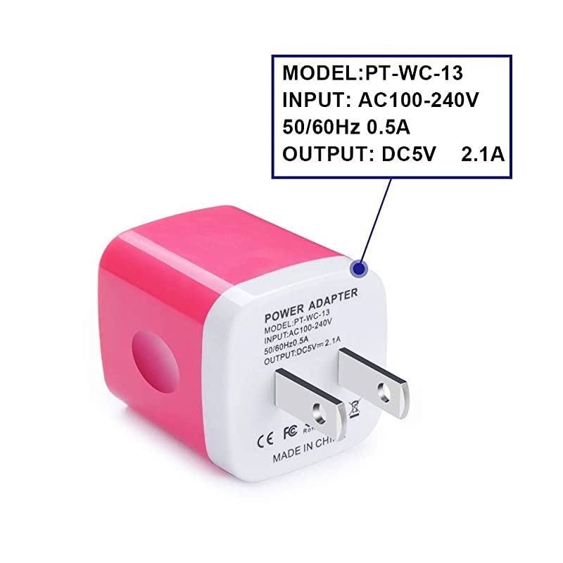 Wall Charger Charger Adapter Charger Block Double Wall Charger Plug 3Pack 21Amp Dual Port Cube Power Adapter Compatible with iPhone 876 PlusX iPad Samsung Galaxy S5 S6 S7 Edge Kindle