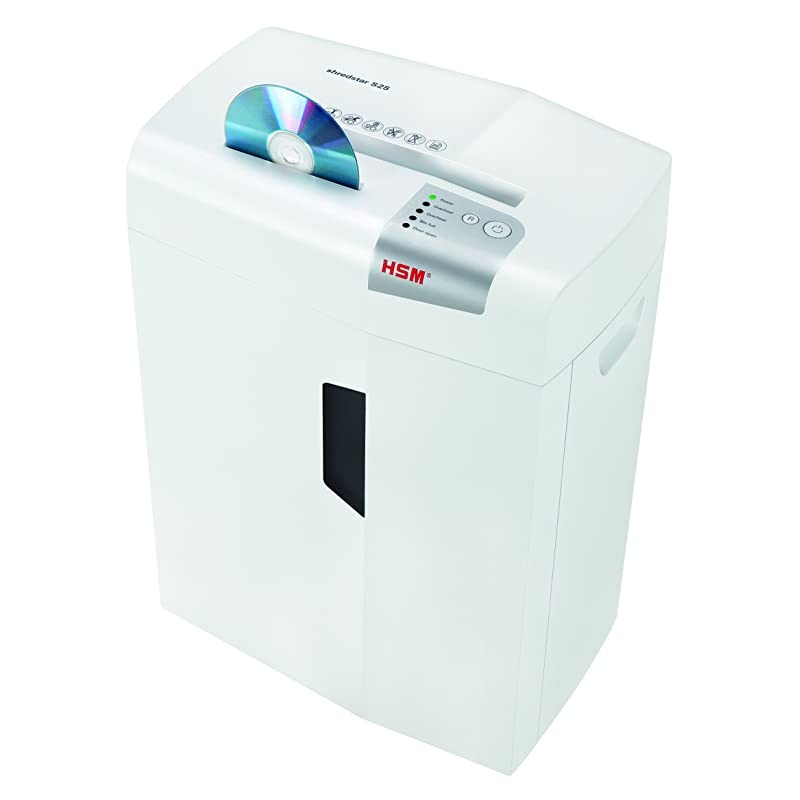 shredstar S25 Strip-Cut Shredder; Shreds Up to 25 Sheets; 6.9-Gallon Capacity Shredder, White