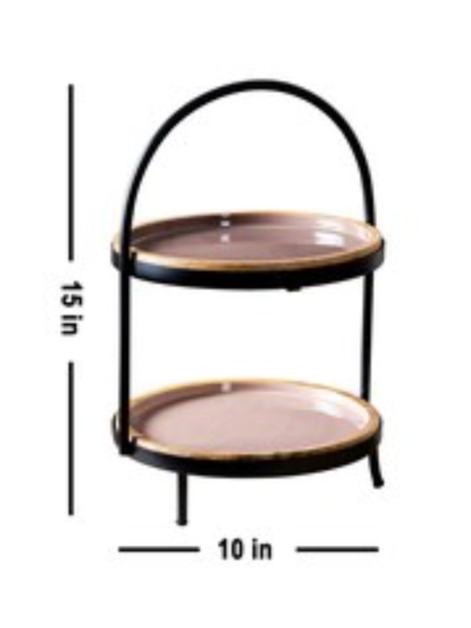 Nestroots Two Tier Cake Stand Buffet Organiser for cake cutting dining table cup cake Dessert Stand