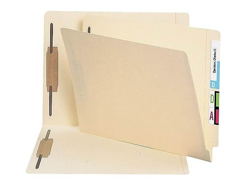MyOfficeInnovations Manila End-Tab Fastener Folders with Reinforced Tabs Letter