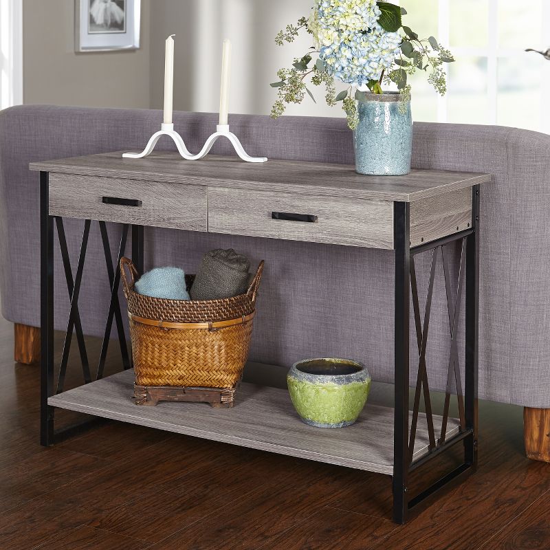 Seneca XX Sofa Table Black/Gray - Buylateral