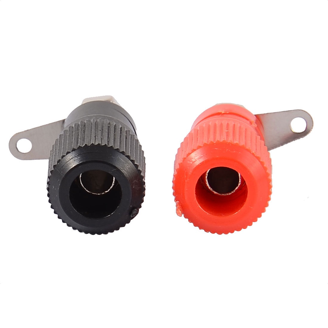 Global Bargains 20pcs Black Red Metal Body Speaker Amplifier 4mm Banana Plug Jack Binding Post