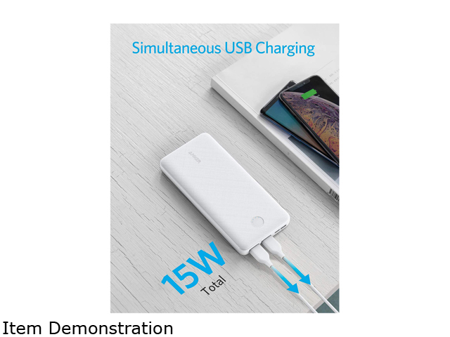 Anker PowerCore Essential 20000 Portable Charger, 20000 mAh Power Bank with PowerIQ Technology and USB-C Input, High-Capacity External Battery Compatible with iPhone, Samsung, iPad, and More