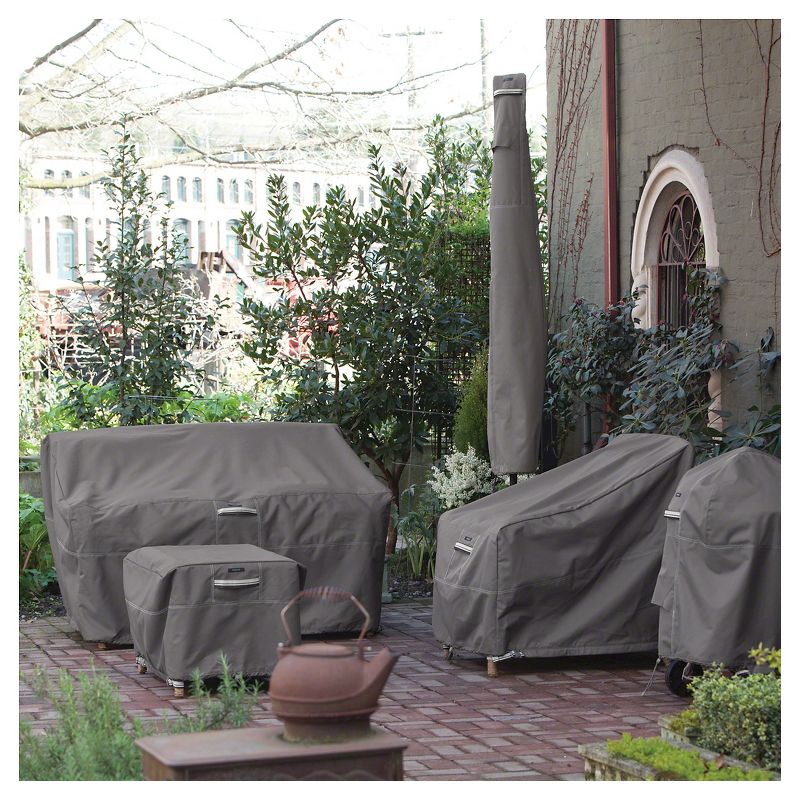 Classic Ravenna Offset Umbrella Cover-Dark Taupe