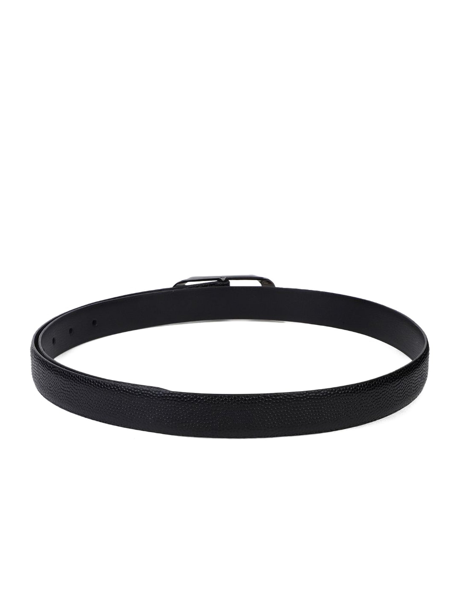 Carlton London Black Textured Formal Belt for Women