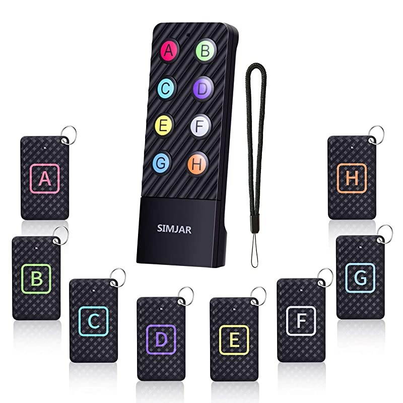 Louder Beep Key Pet Finder with Lanyard  Wireless RF Item Locator Tracker Support Remote Control with Loud Beep Pet Wallet Phone Glasses Dog Cat Tracker