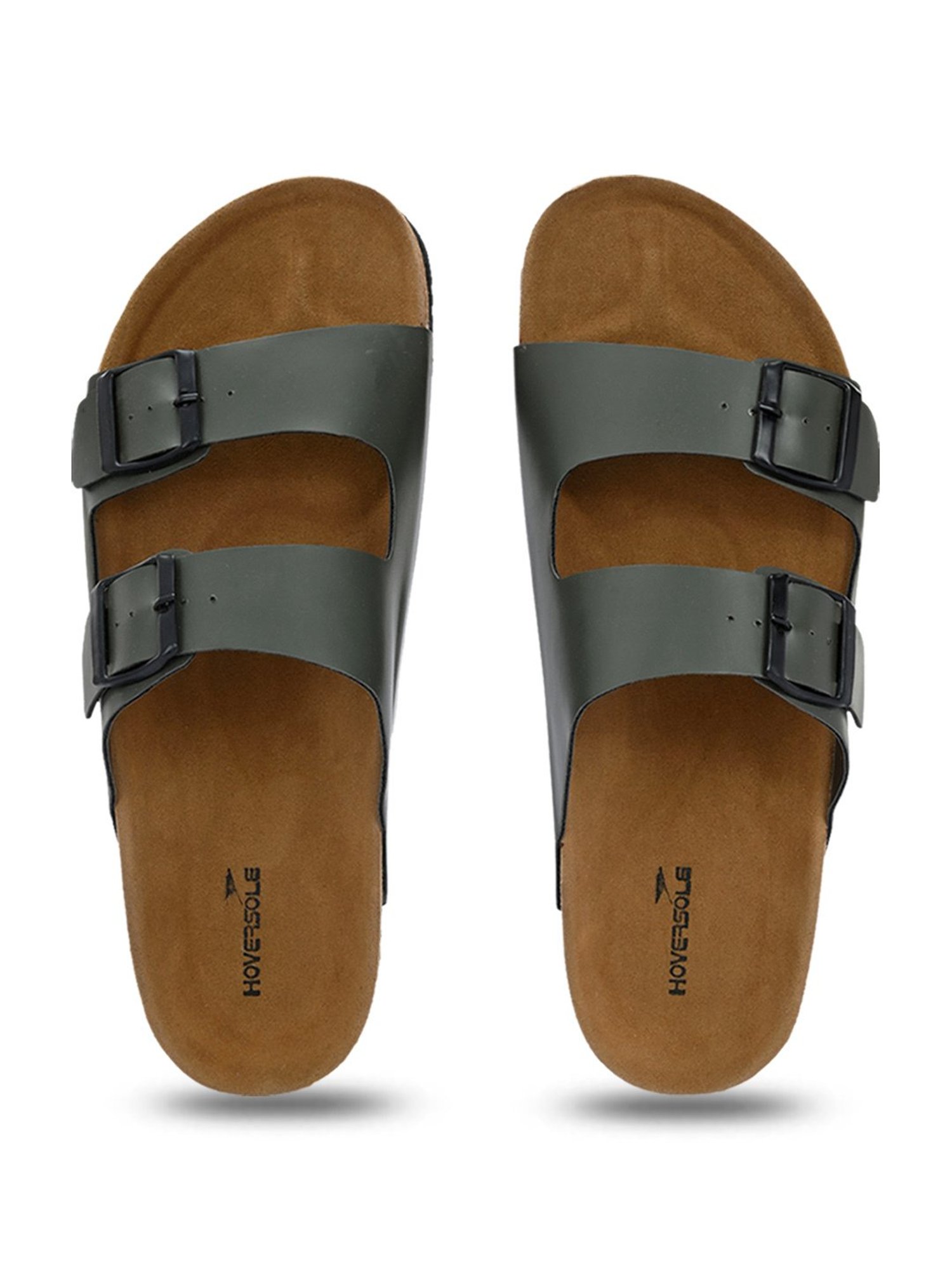 Hoversole Men's Olive Cork Casual Sandals