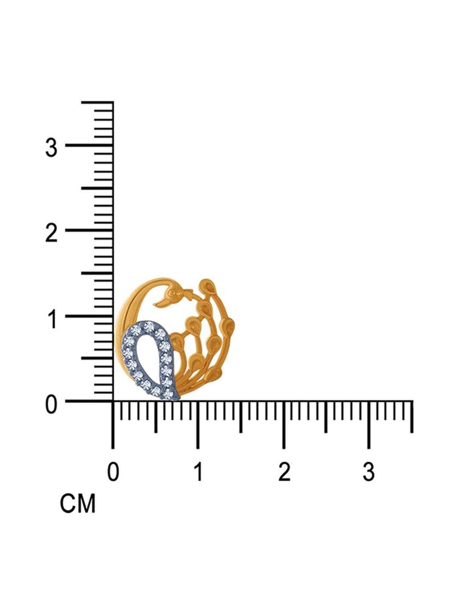 P.C. Chandra Jewellers 14 kt Gold Earrings