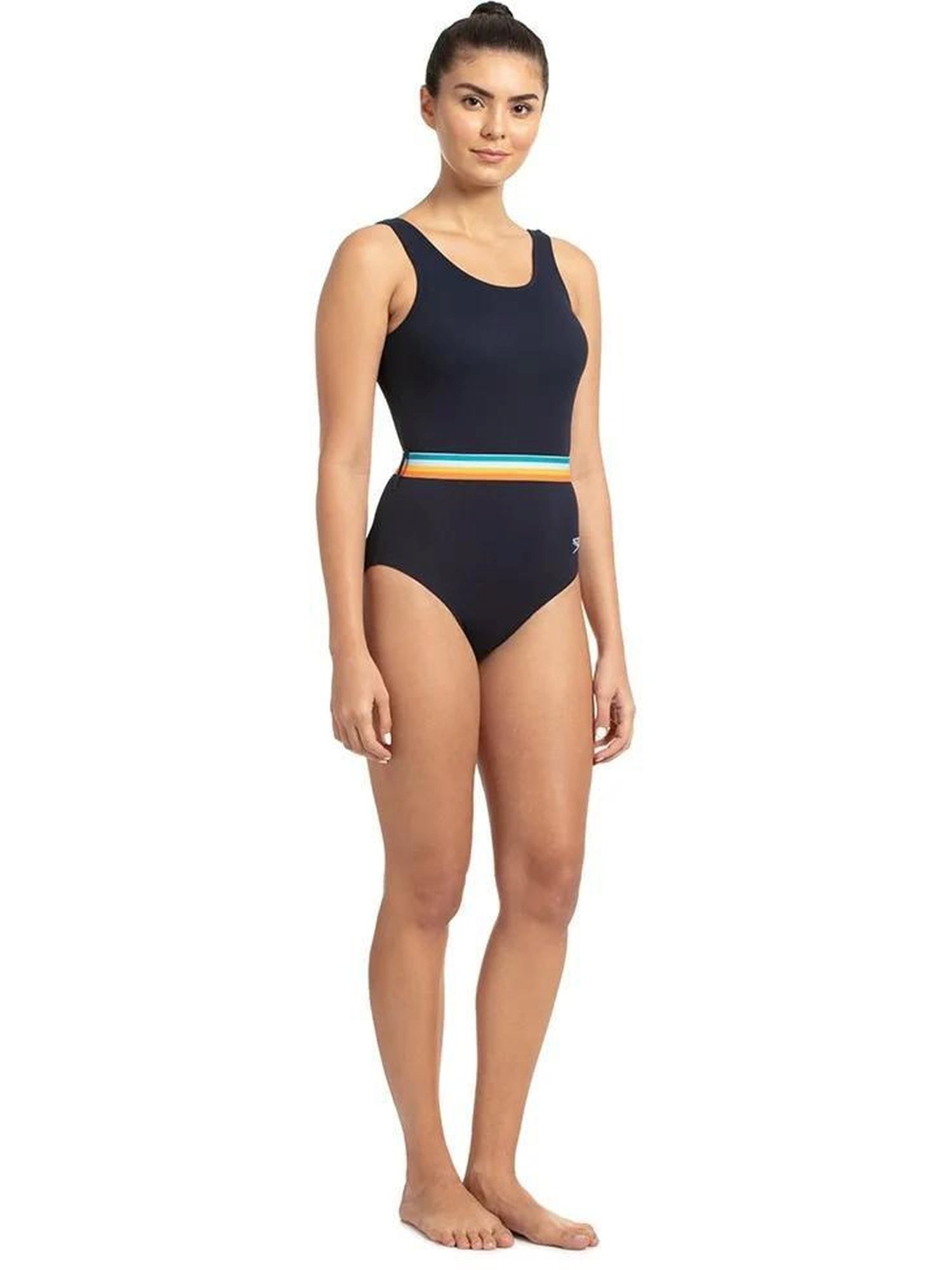 Speedo Navy Striped Monokini