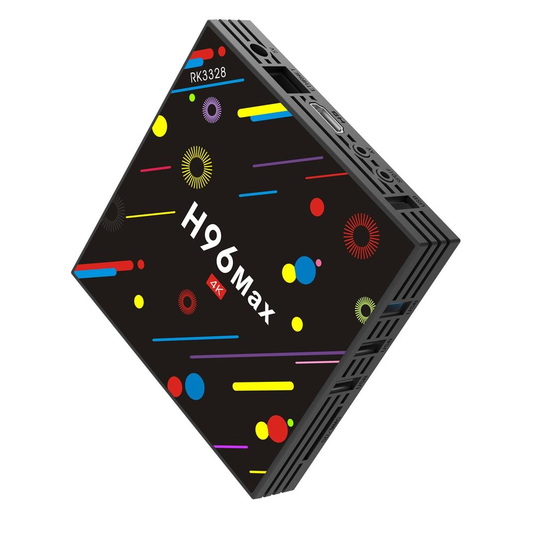 H96 Max+ 4K Ultra HD Full HD Media Player Smart TV BOX with Remote Controller, Android 9.0, RK3328