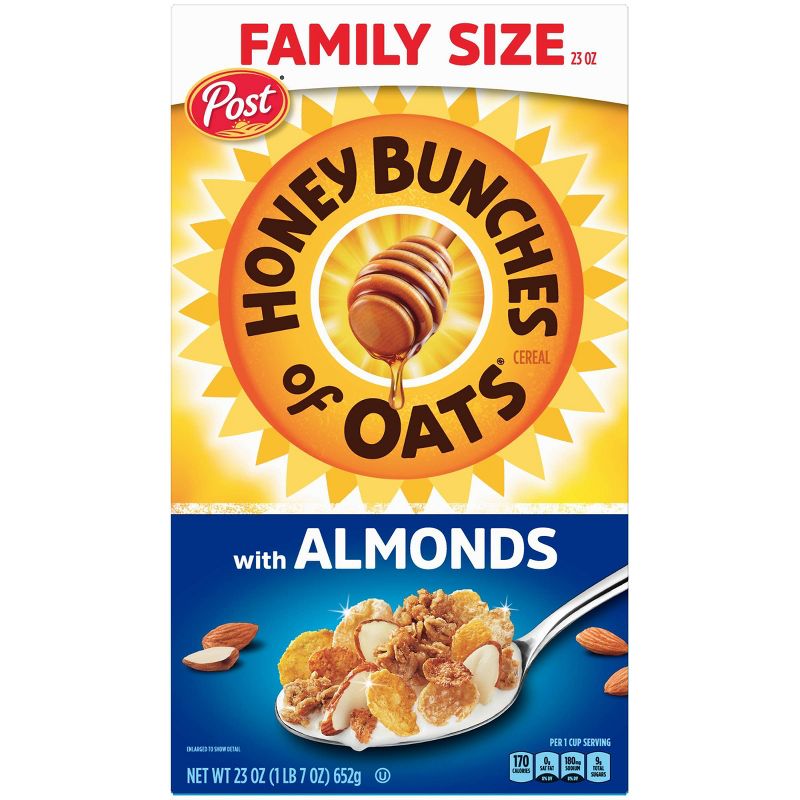 Honey Bunches of Oats with Crispy Almonds Breakfast Cereal - 23oz - Post