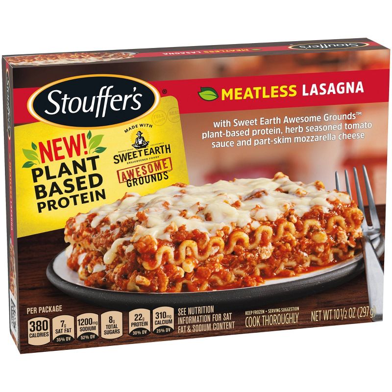 Stouffer's Plant Based Protein Frozen Meatless Lasagna - 10.5oz