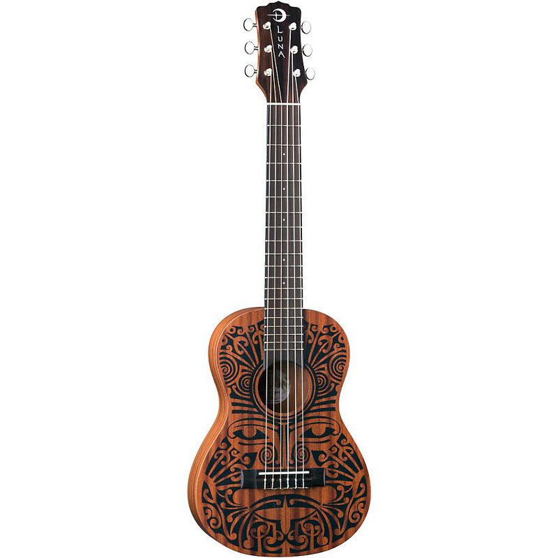 Luna Guitars Tribal 6-String Mahogany Ukulele Satin Natural