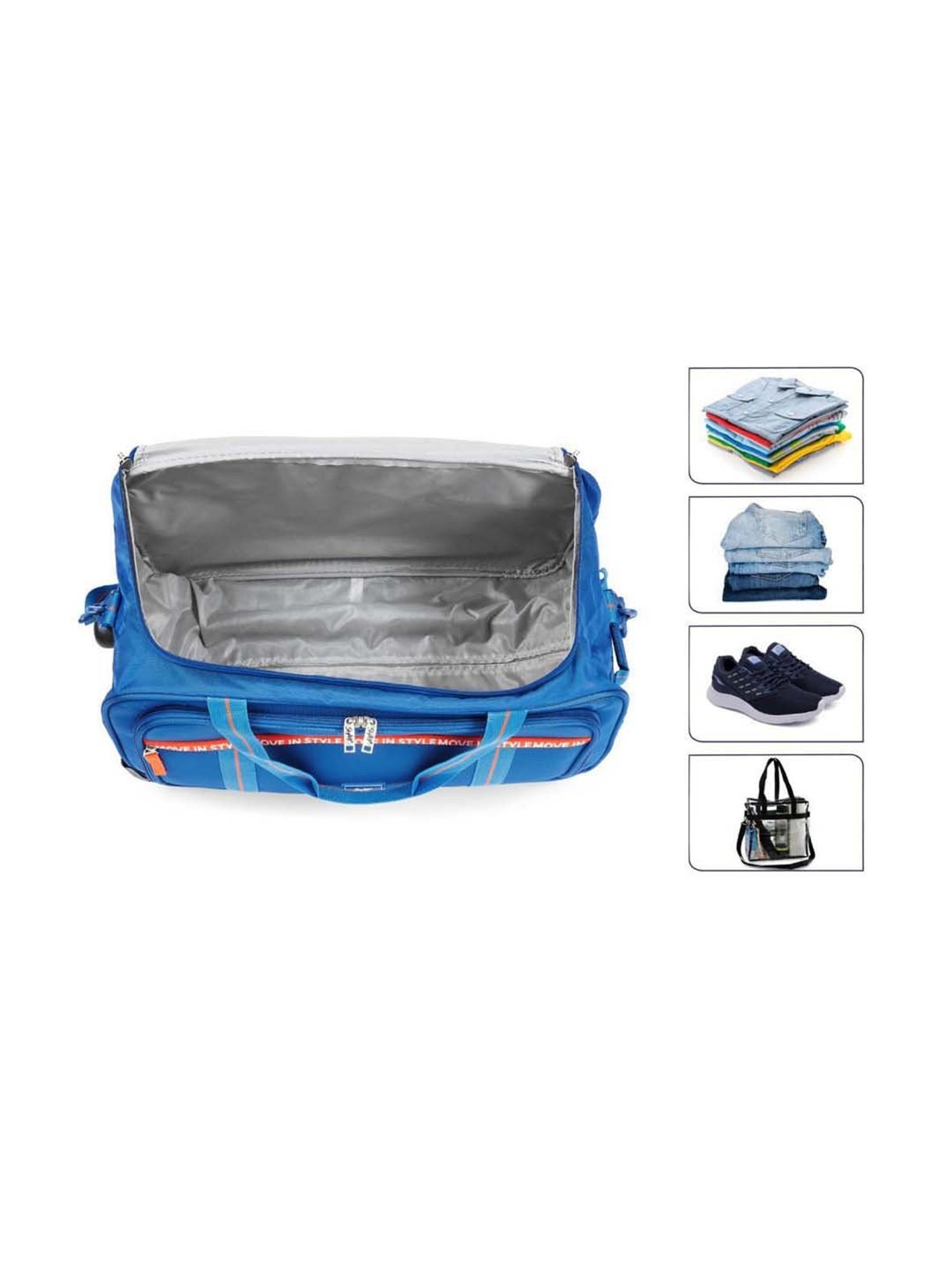 Skybags Blue Medium Soft Cabin Trolley - 57 cm