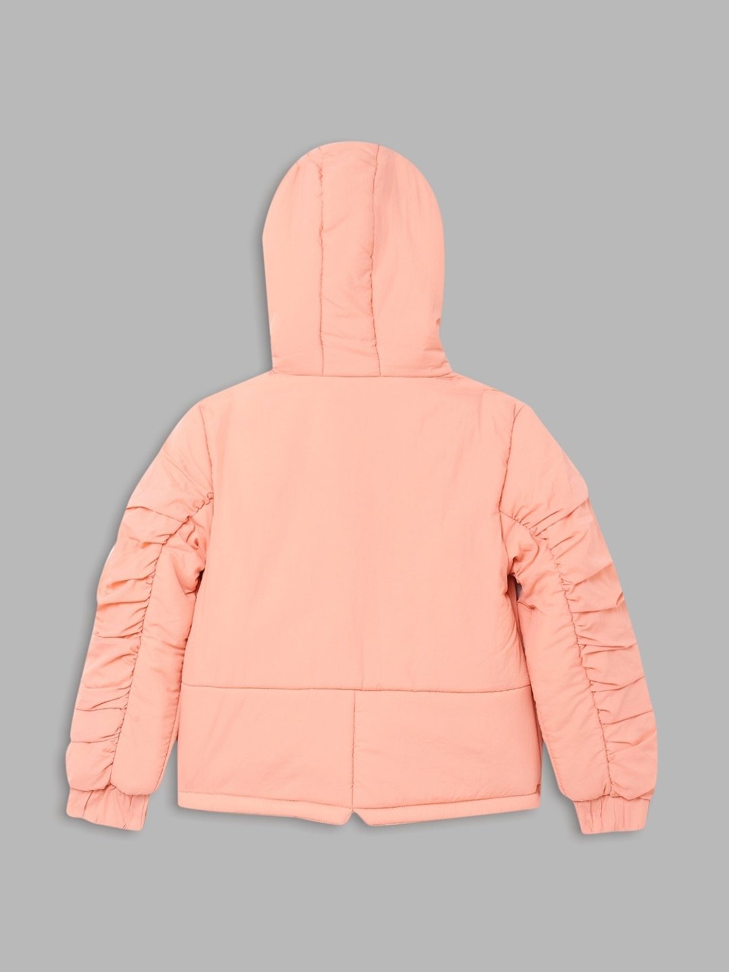 Blue Giraffe Kids Peach Regular Fit Full Sleeves Jacket