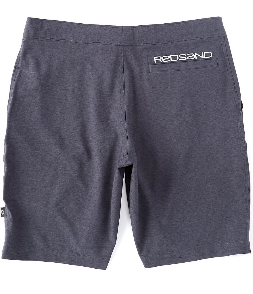 Redsand Solid Heather 20#double; Outseam Hybrid Shorts