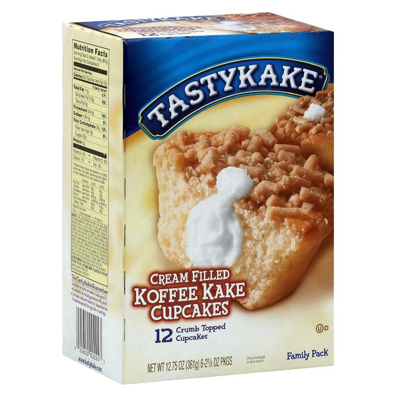 Tastykake Cream Filled Koffee Kake Cupcakes - 12ct/12.75oz