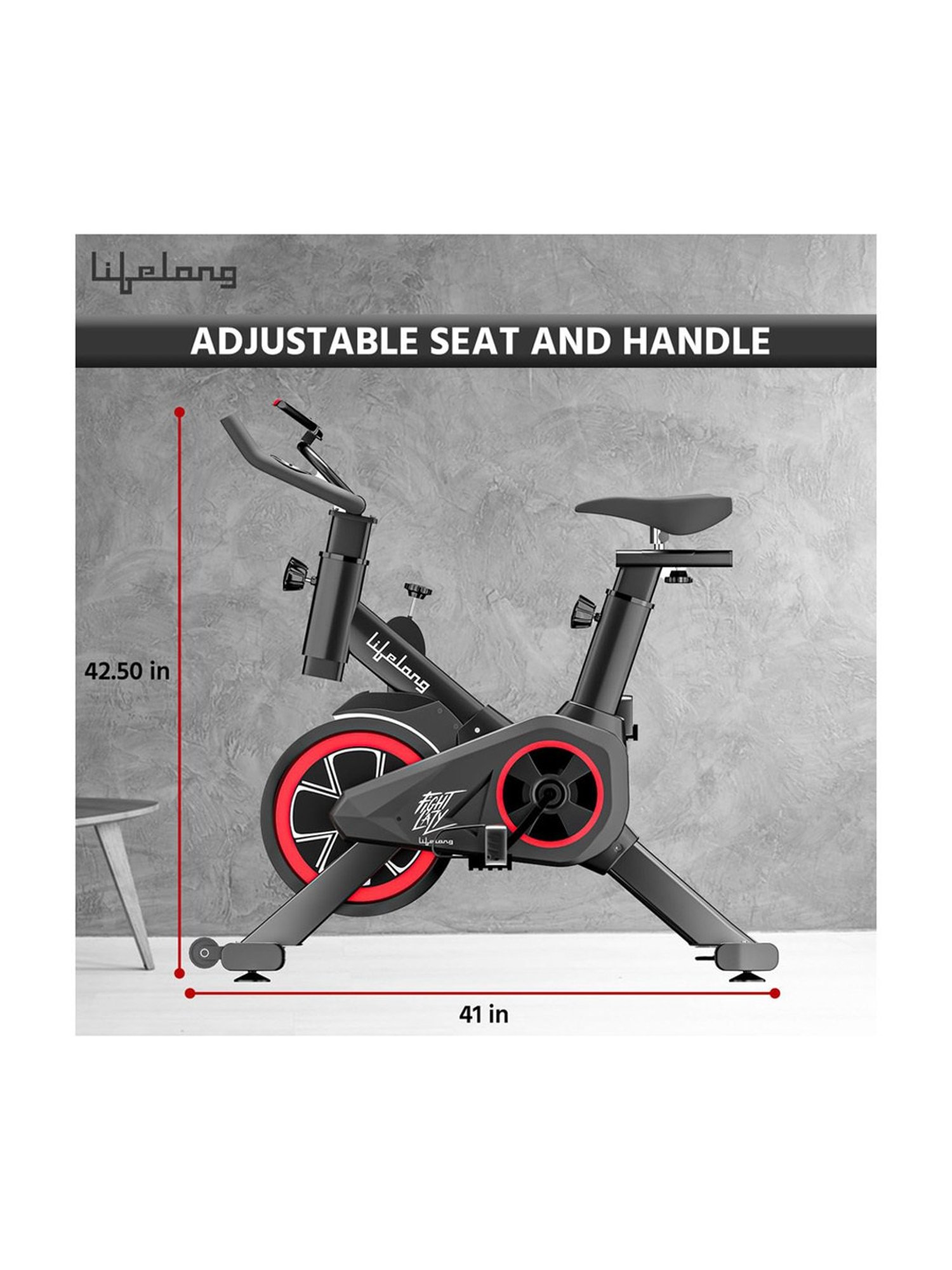 Lifelong Fitness Exercise Bike (Black) Size - One Size