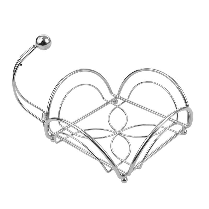 Spectrum Flower Flat Napkin Holder Steel - Chrome