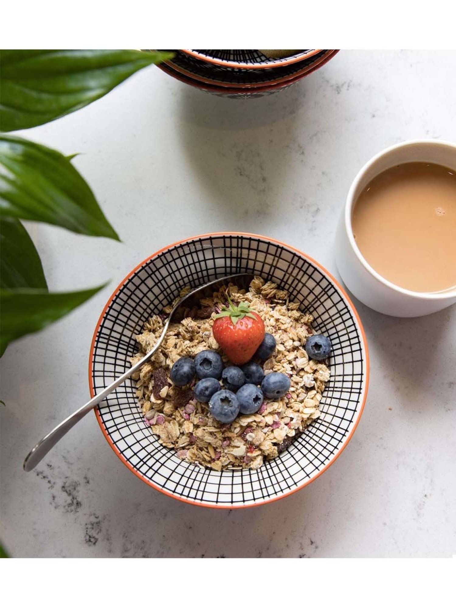 KitchenCraft Black Stoneware Fruit Bowl