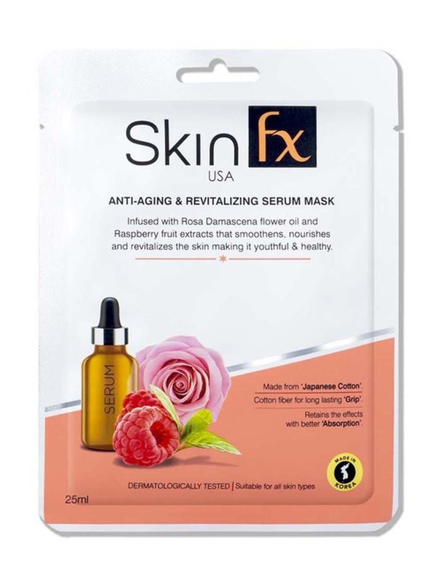 Skin Fx Nourishing Hand, Foot & Anti - aging Facial Serum Mask - Pack of 3