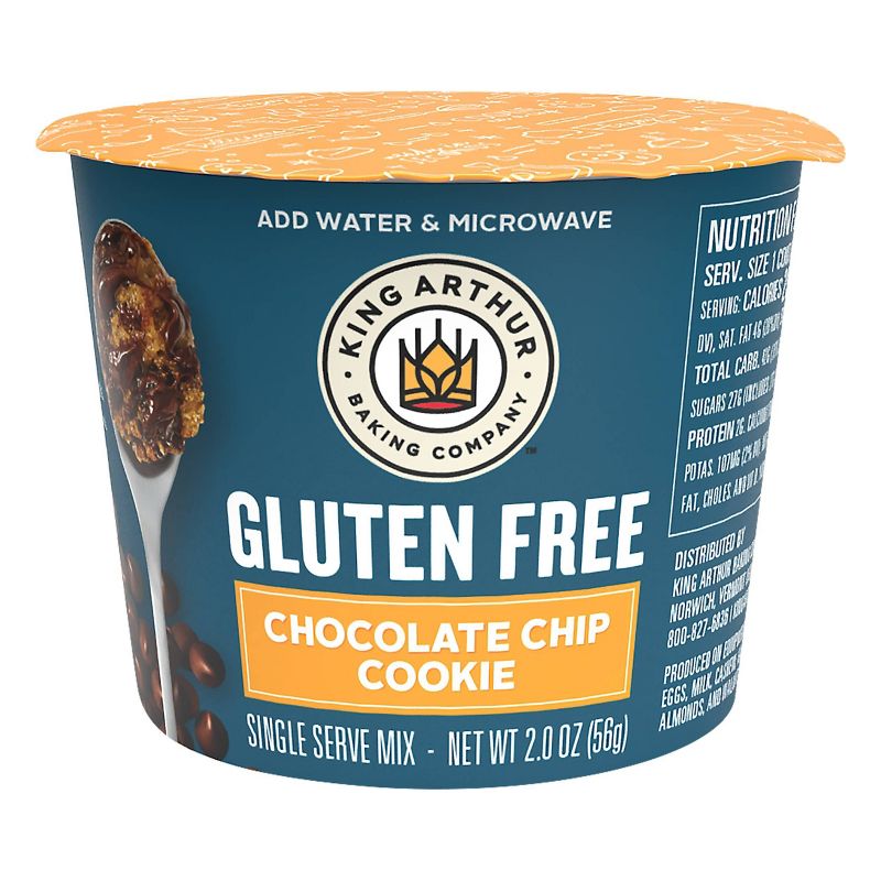 King Arthur Flour Gluten Free Chocolate Chip Cookie Single Serve Mix - 2oz