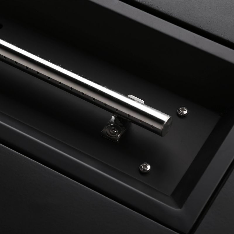 48" x 20" x 18.5" Rectangular Outdoor Propane Fire Pit Table - Gray - Vasagle