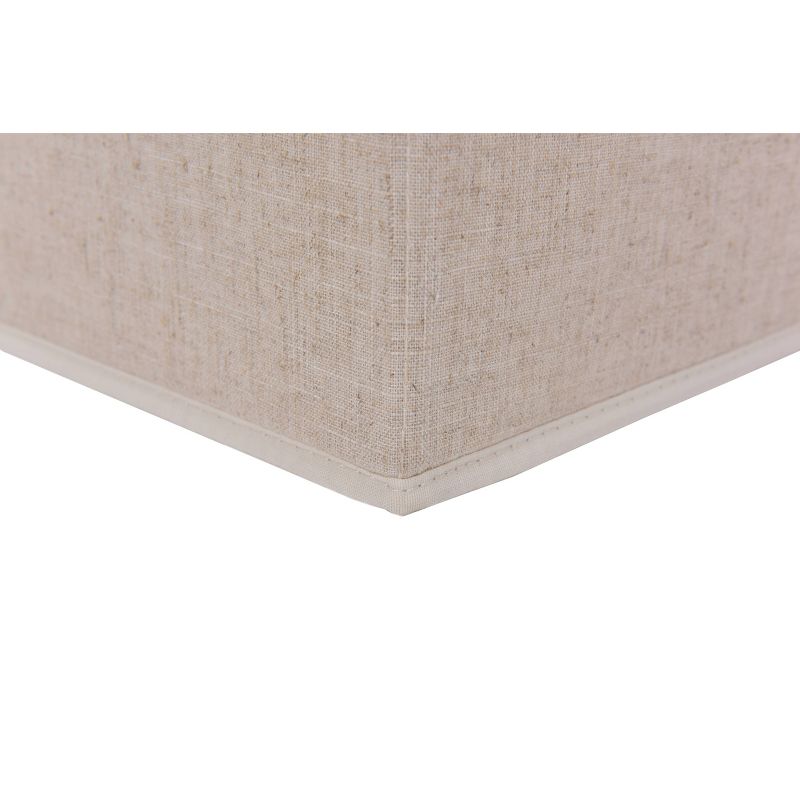 StorageWorks 65L Fabric Storage Bin Lid and Window Sandstone