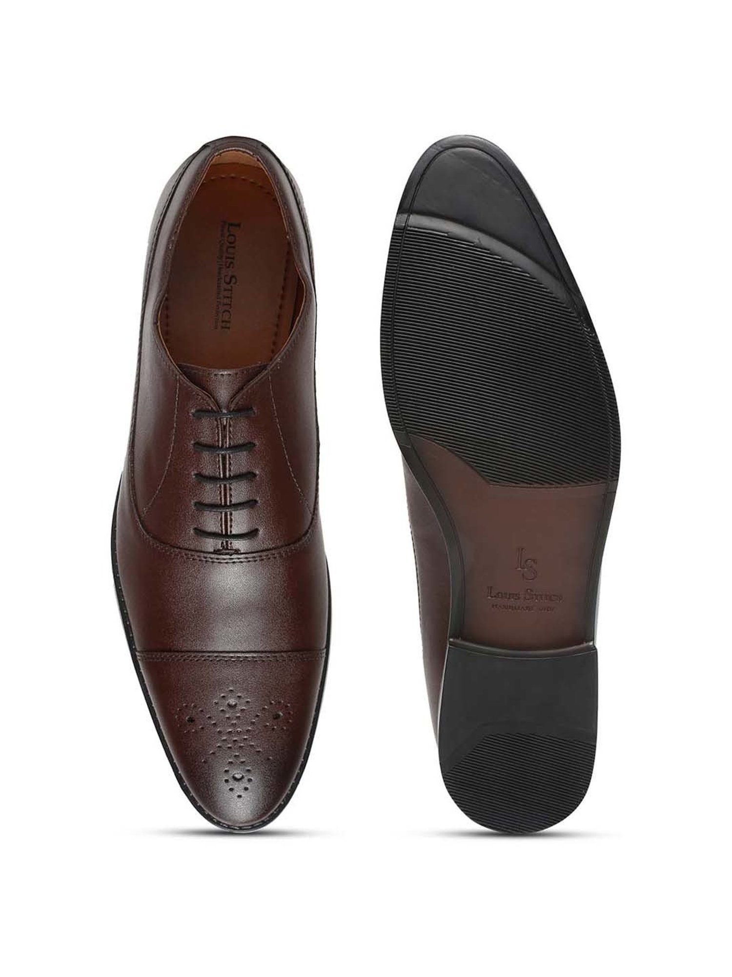 Louis Stitch Men's Brown Oxford Shoes