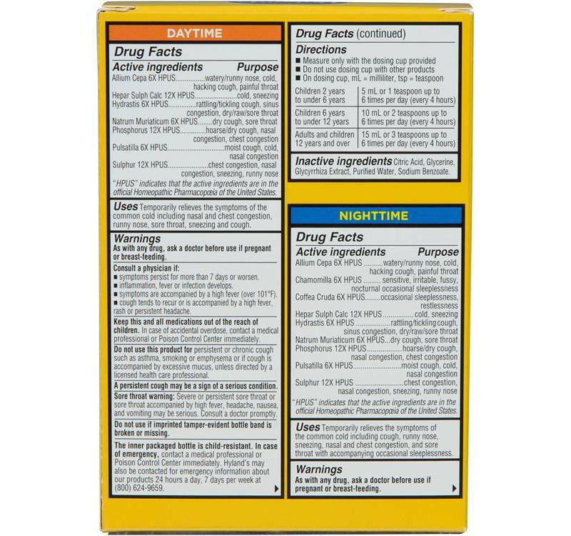 Hyland's 4 Kids Day & Night Cold 'n Mucus Relief Liquid - 8 fl oz