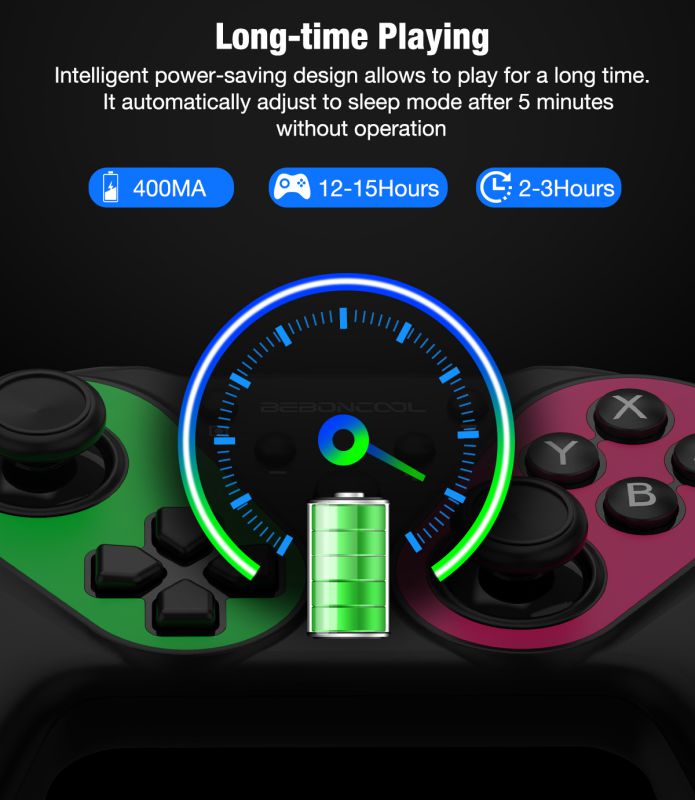 BEBONCOOL Wireless Nintendo Switch Controller, Switch Controller Compatible with Switch/Switch Lite, Extra Joypad for Switch Pro Controller