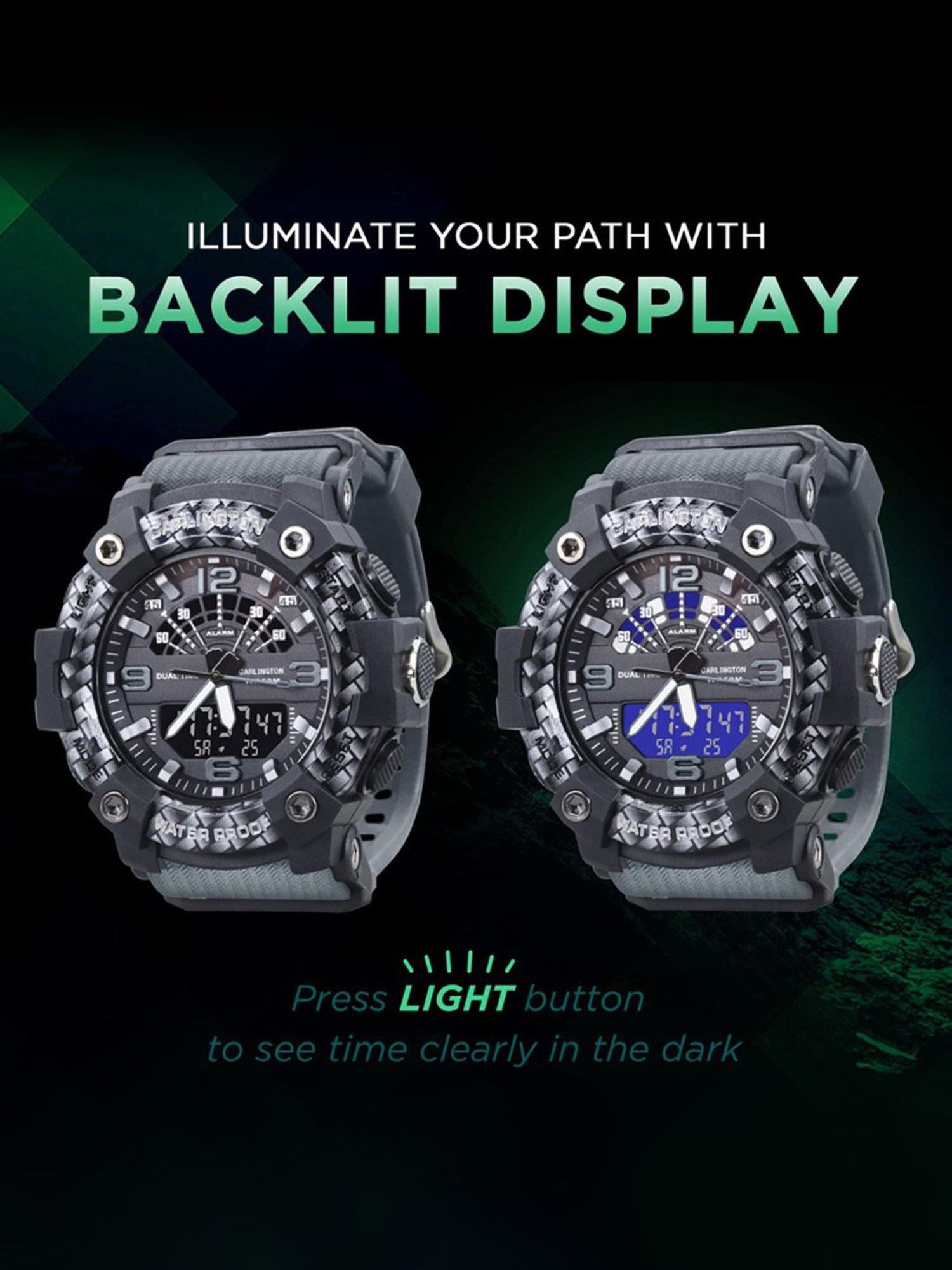 Carlington Endurance 9103 Grey Chronograph Watch for Men