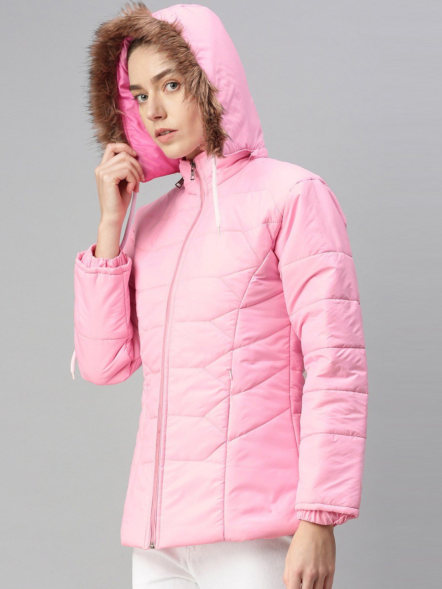 VOXATI Pink Regular Fit Jacket