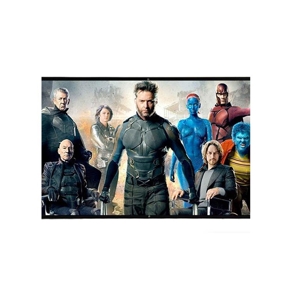 Thinyou Projector Screen White Plastic Simple Portable Curtain HD for Movie Home Theater Indoor Outdoor 120-Inch 16:9 Throw Ratio