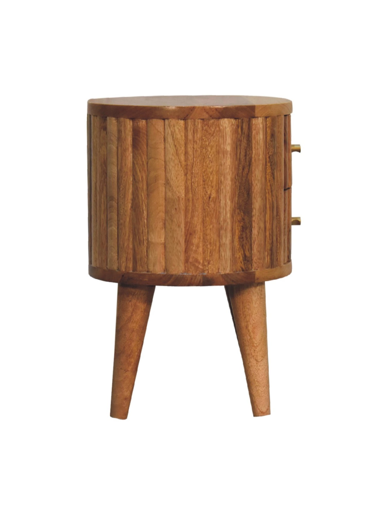 Ikiriya Avina Solid Dark Brown Wood End Table