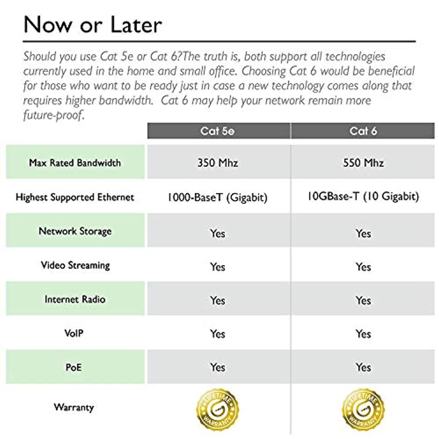 GearIT 10 Pack, Cat 6 Ethernet Cable Cat6 Snagless Patch 10 Feet - Computer LAN Network Cord, Gray - Compatible with 10 Port Switch POE 10port Gigabit (10CAT6E-GRAY-10PACK)