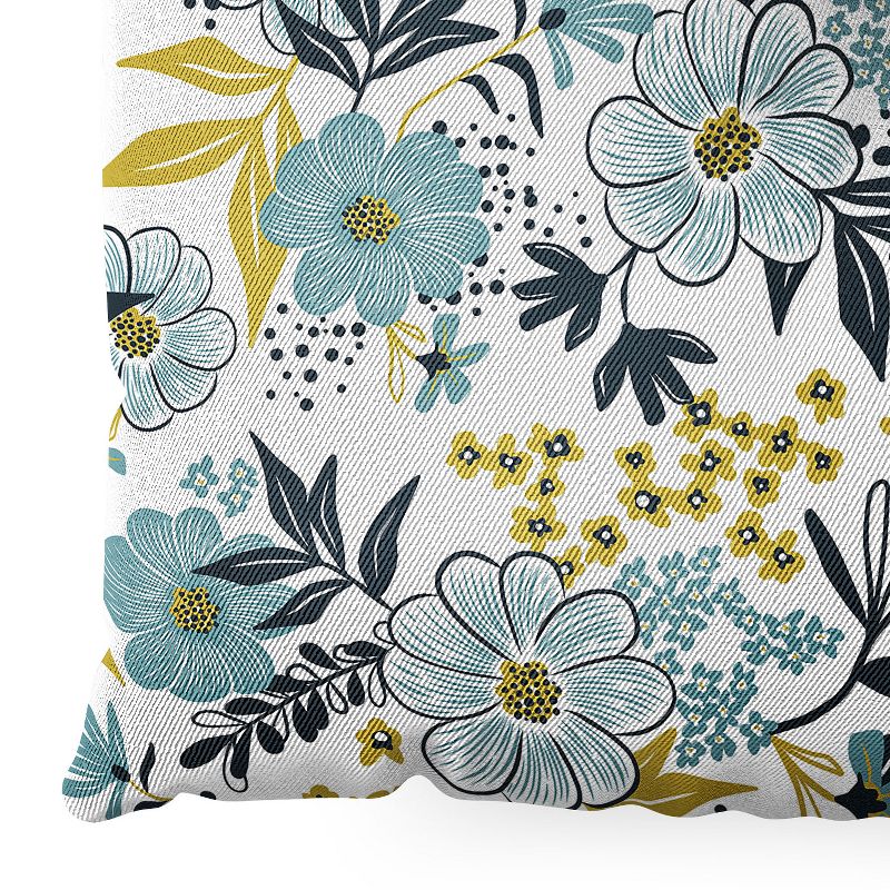 Heather Dutton Harper Dusk Blue Square Floor Pillow - Deny Designs