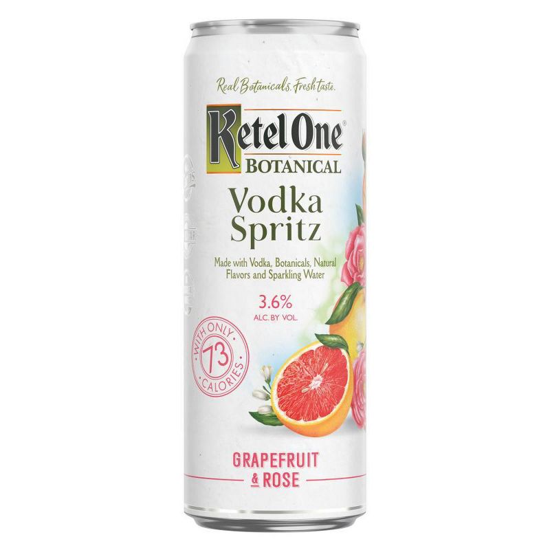Ketel One Botanical Grapefruit & Rose Vodka Spritz - 4pk/355ml Cans