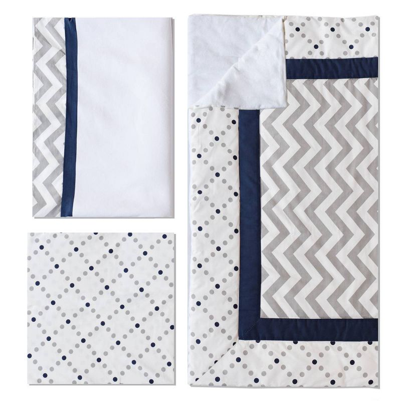 My Baby Sam Out of the Blue 3-Piece Crib Bedding Set