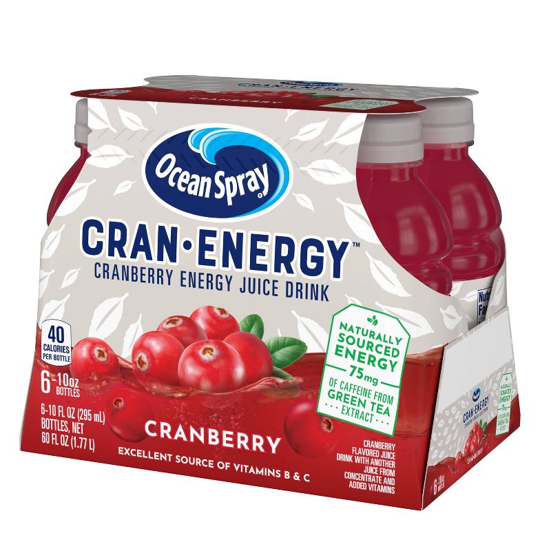 Ocean Spray Cran Energy Cranberry - 6pk/10 fl oz Bottles